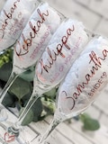 Bridal Party Wine Glasses, Champagne Glass | Champagne Flute |Bridesmaid, Bride, Maid of Honour, Mother of the Bride, Glass & Plastic Option