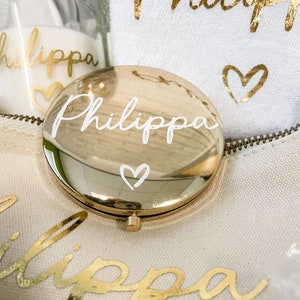 Bridesmaid Mirror, Personalised Mirror, Bridesmaid Compact Mirror, Personalised Compact Mirror, Rose Gold Bridesmaid Mirror, Bridesmaid Gift, Bridesmaid Gift Idea