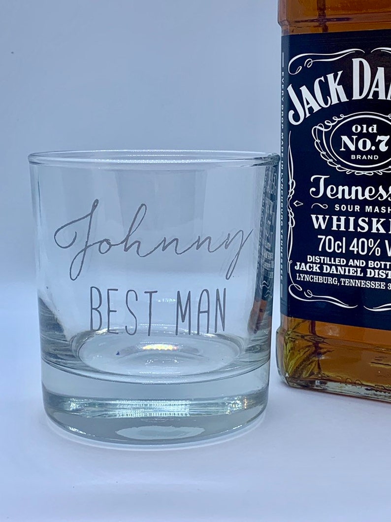 Whisky Glass Best Man Usher Groomsman Wedding Personalised Etsy