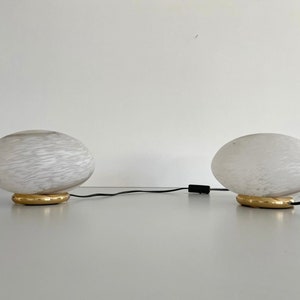 Italian Design Glass Pair of Table Lamps by Vetri Murano, 1960s, Italy