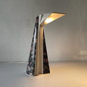 Italian Sculptural Porcelain Desk Lamp, 1980s