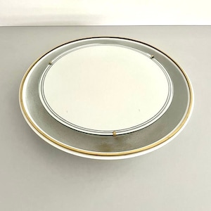 Mid-century Large Round Wall Mirror with fluorescent light by Hillebrand, 1950s, Germany