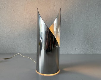 Italian Space Age Chrome Table Lamp by Gibi, 1970s, Italy