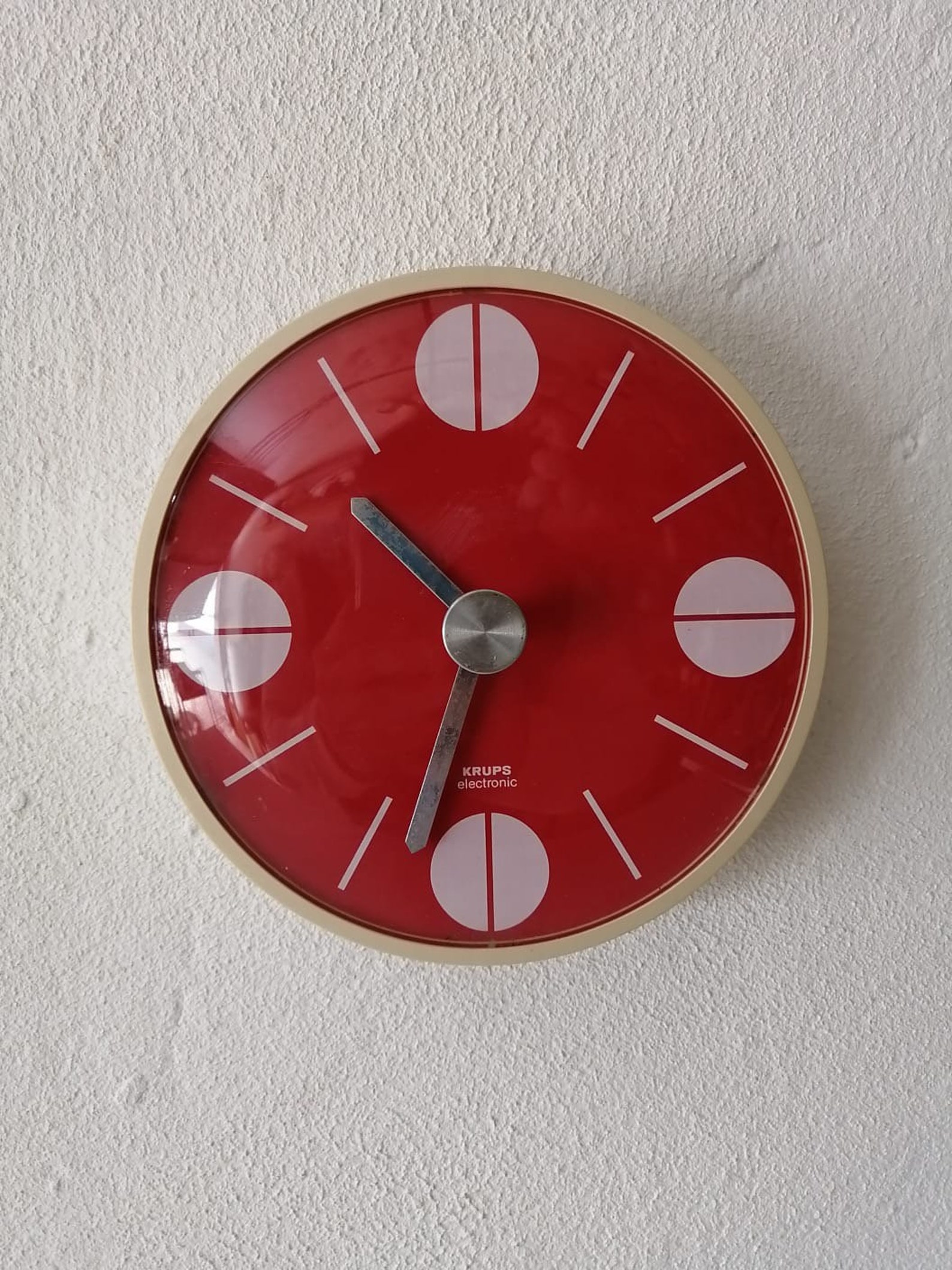 Krups Space Age Wall Clock 1970s Germany Etsy