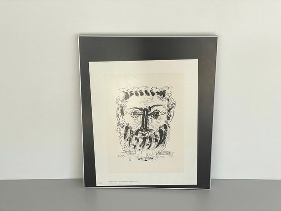 パブロ・ピカソ　Pablo Picasso　リトグラフ パブロ・ピカソ リトグラフ 額入り版画、1984 年東ドイツで印刷 - Etsy