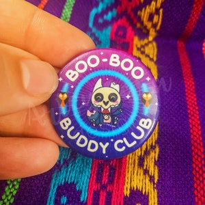 BooBoo Buddy Club Button Pin