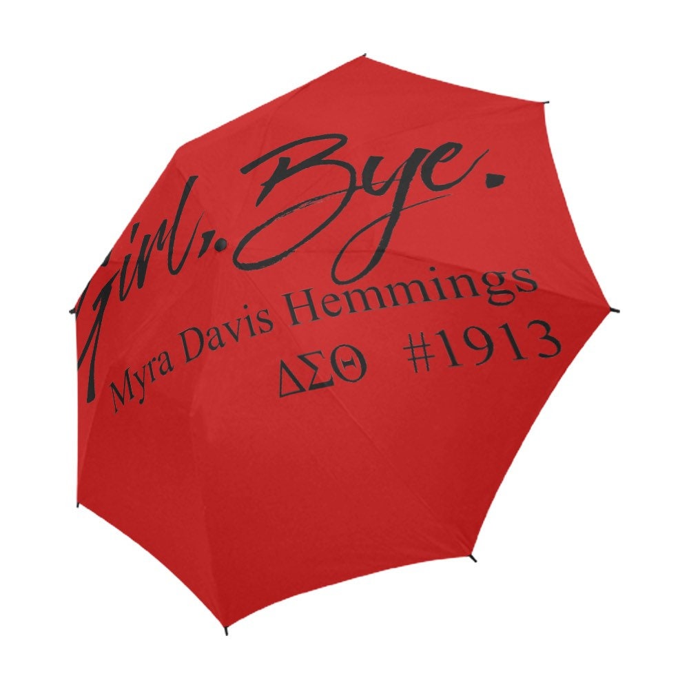 Accessoires Parapluies et accessoires de pluie Delta Sigma Theta Rouge et Blanc Parapluie Pliant Automatique 