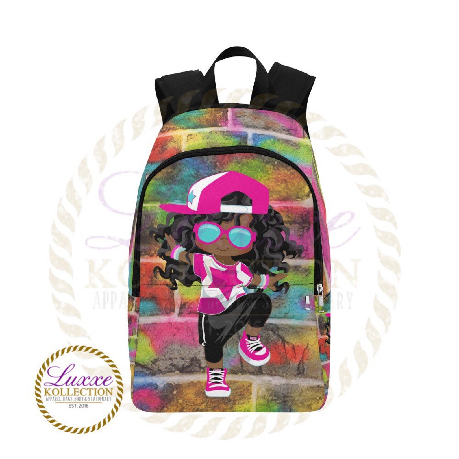 Hip Hop Girl Backpack 2 Etsy