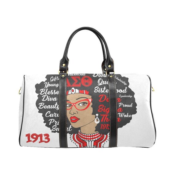 delta sigma theta shoe bag