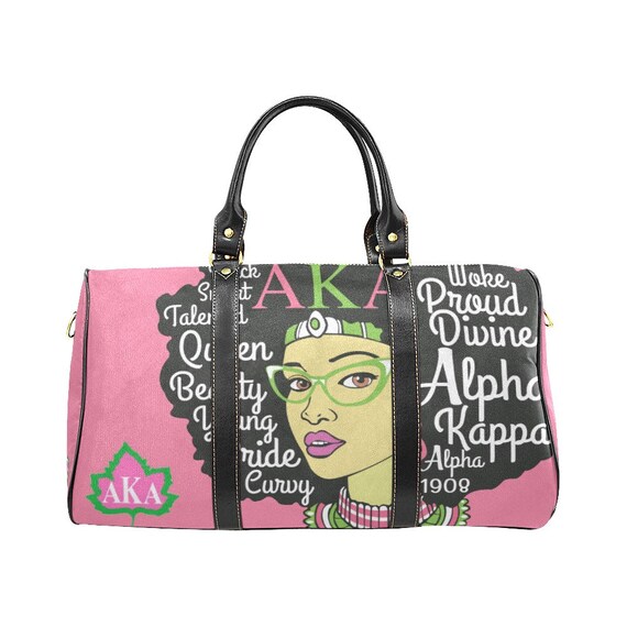 alpha kappa alpha duffle bag