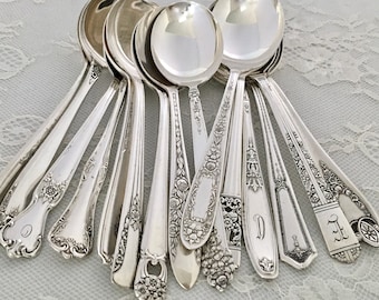 Vintage ALVIN Sterling 1940 CHATEAU ROSE Round Bowl Soup Spoon