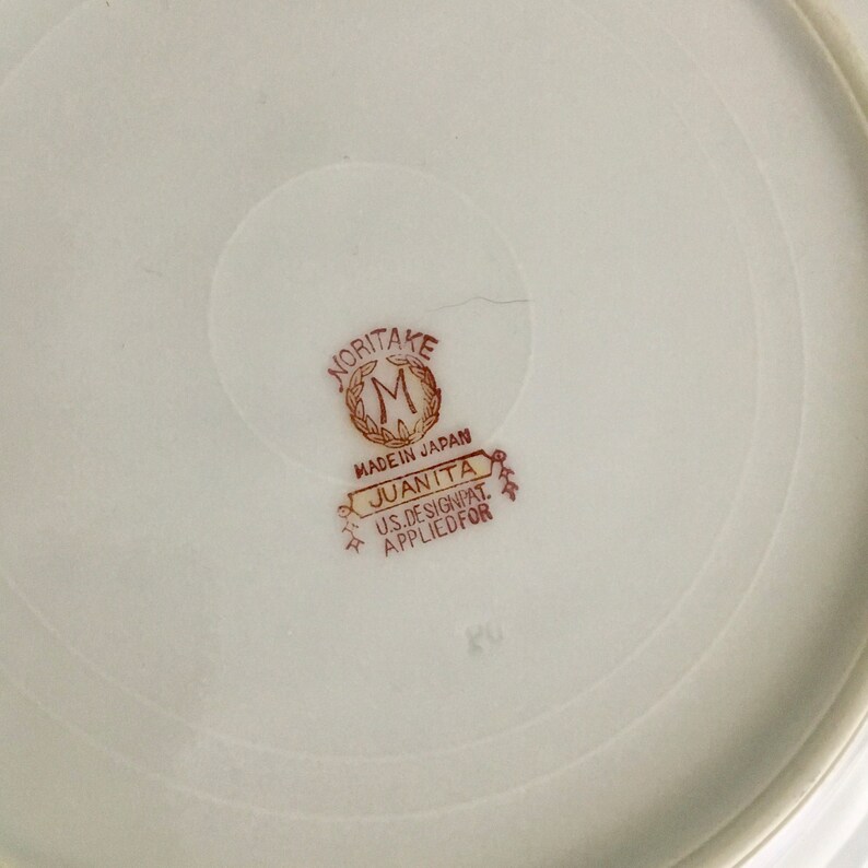 4 Mismatched Salad Plates by NoritakeVintage Fine China with Floral Patterns