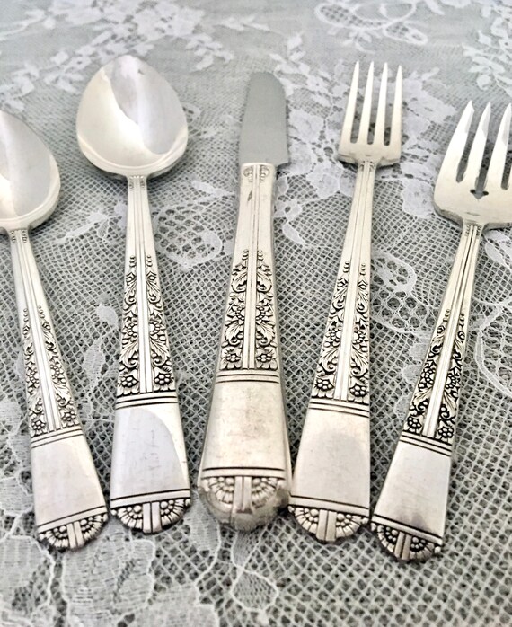 Grille Fork Oneida Community 1932 Silverplate 7 1//2/" LADY HAMILTON