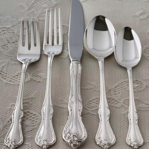Chateau Rose Sterling Silver Flatware - Etsy