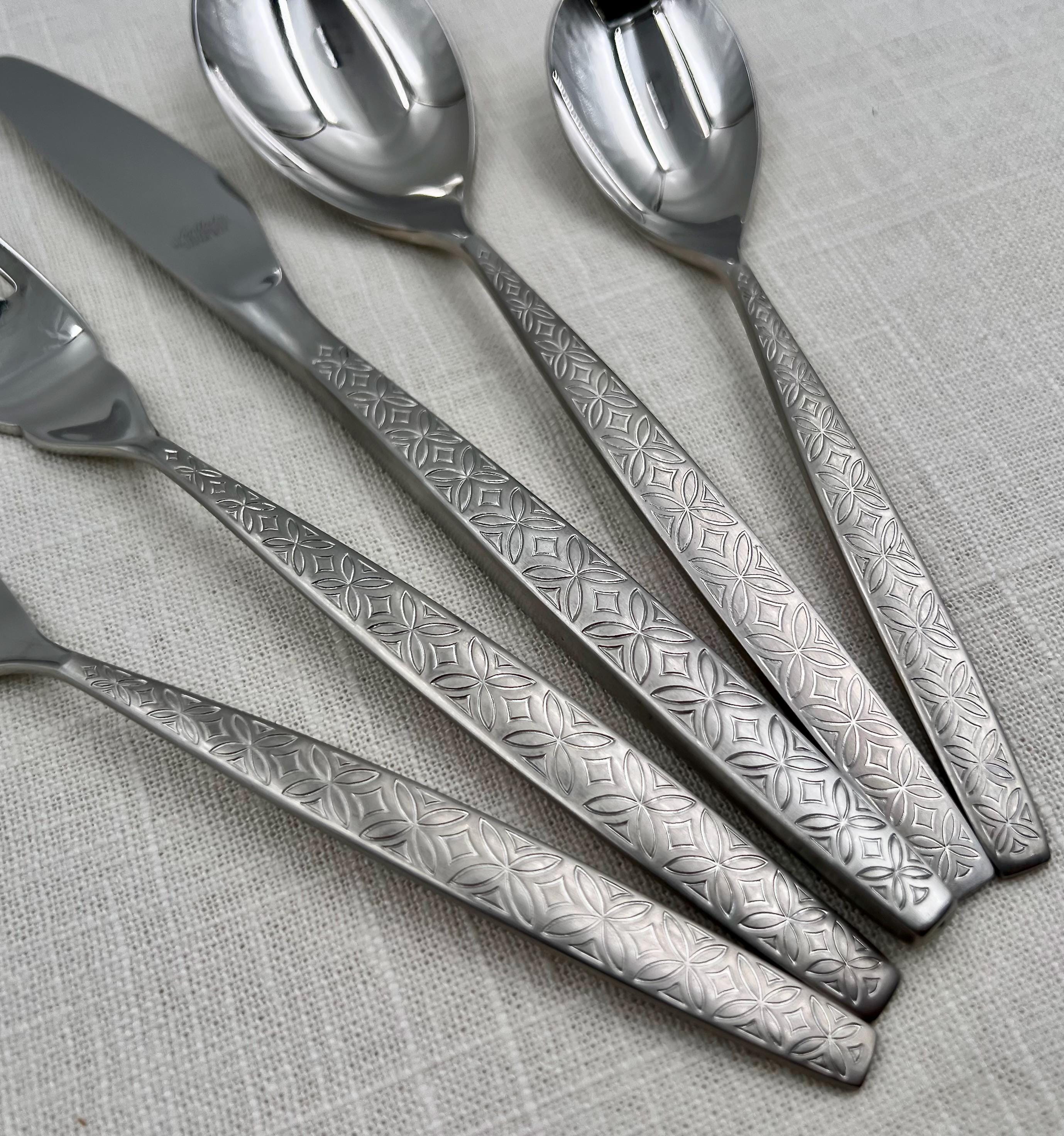 64-pc. Noritake Allegro Stainless Steel Flatware Set/service for