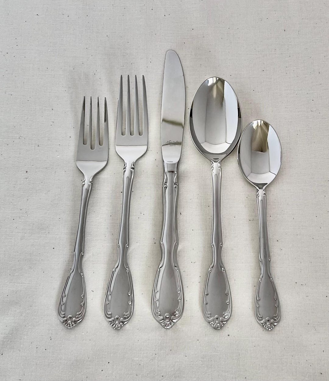 56-pc. Noritake Serenade Stainless Steel Flatware Set/service for