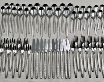 64-pc. Noritake Allegro Stainless Steel Flatware Set/service for