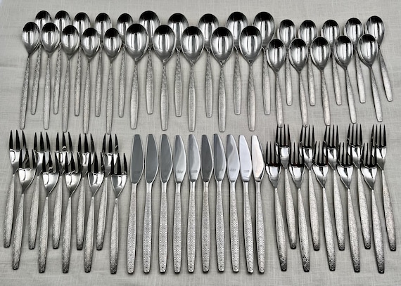 64-pc. Noritake Allegro Stainless Steel Flatware Set/service for