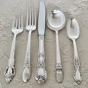 Mismatched Silverplate 5-Pc.Place Settings/Vintage & Antique Flatware/Service for 1-20 image 5