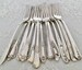 Mismatched Silverplate Dinner Forks/Vintage & Antique/Wedding/Tea Party/Bridal Shower/Luncheon/Farmhouse/Rustic 