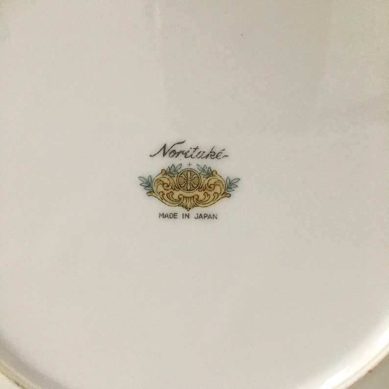 4 Mismatched Salad Plates by NoritakeVintage Fine China with Floral Patterns