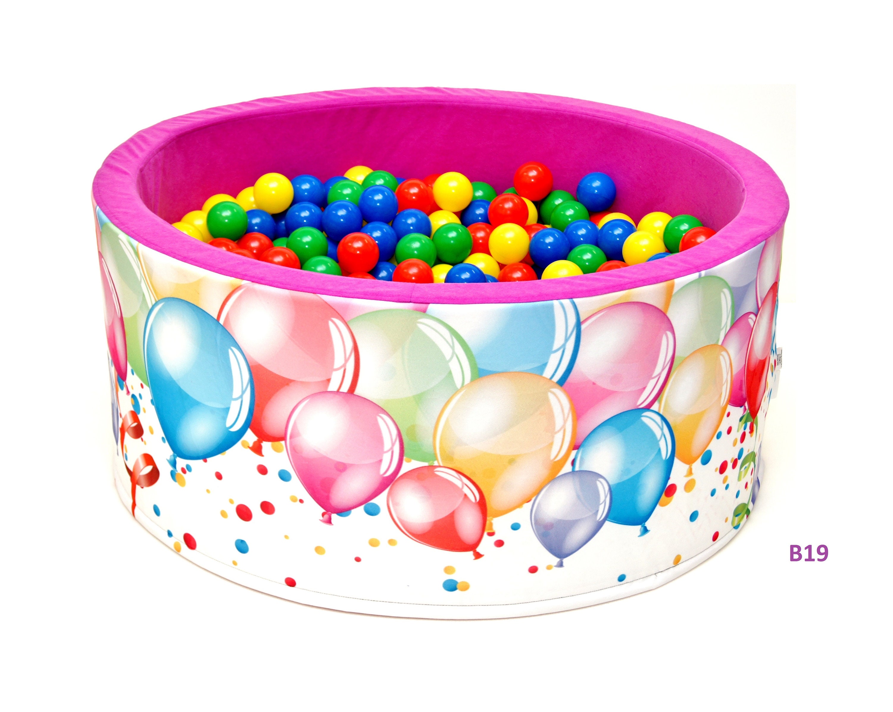 Velvet ball pit-200 balls-90x40-ball pit-Replacement Cover! Baby foam ball pit