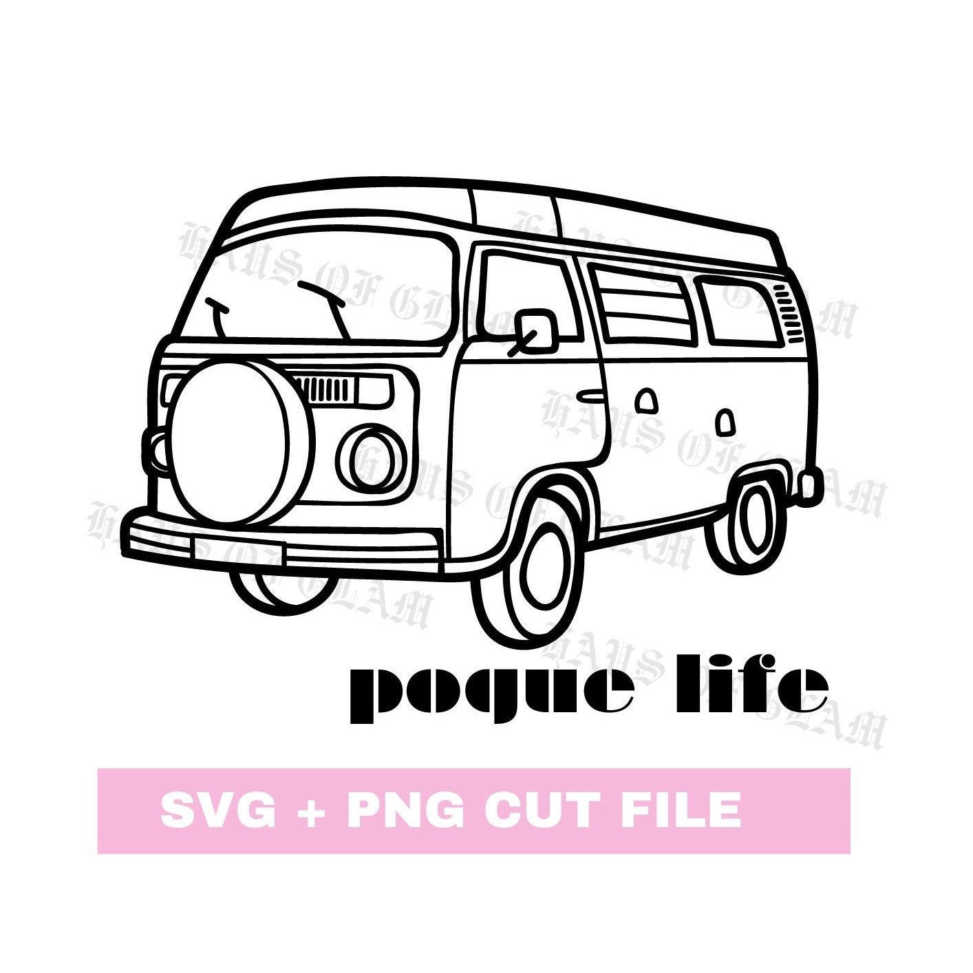 Pogue Life Svg Outer Banks VW Bus Png Svg Cut Files Etsy