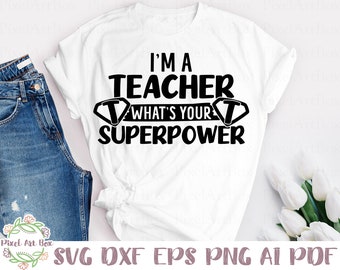 Download Superhero Teacher Svg Etsy