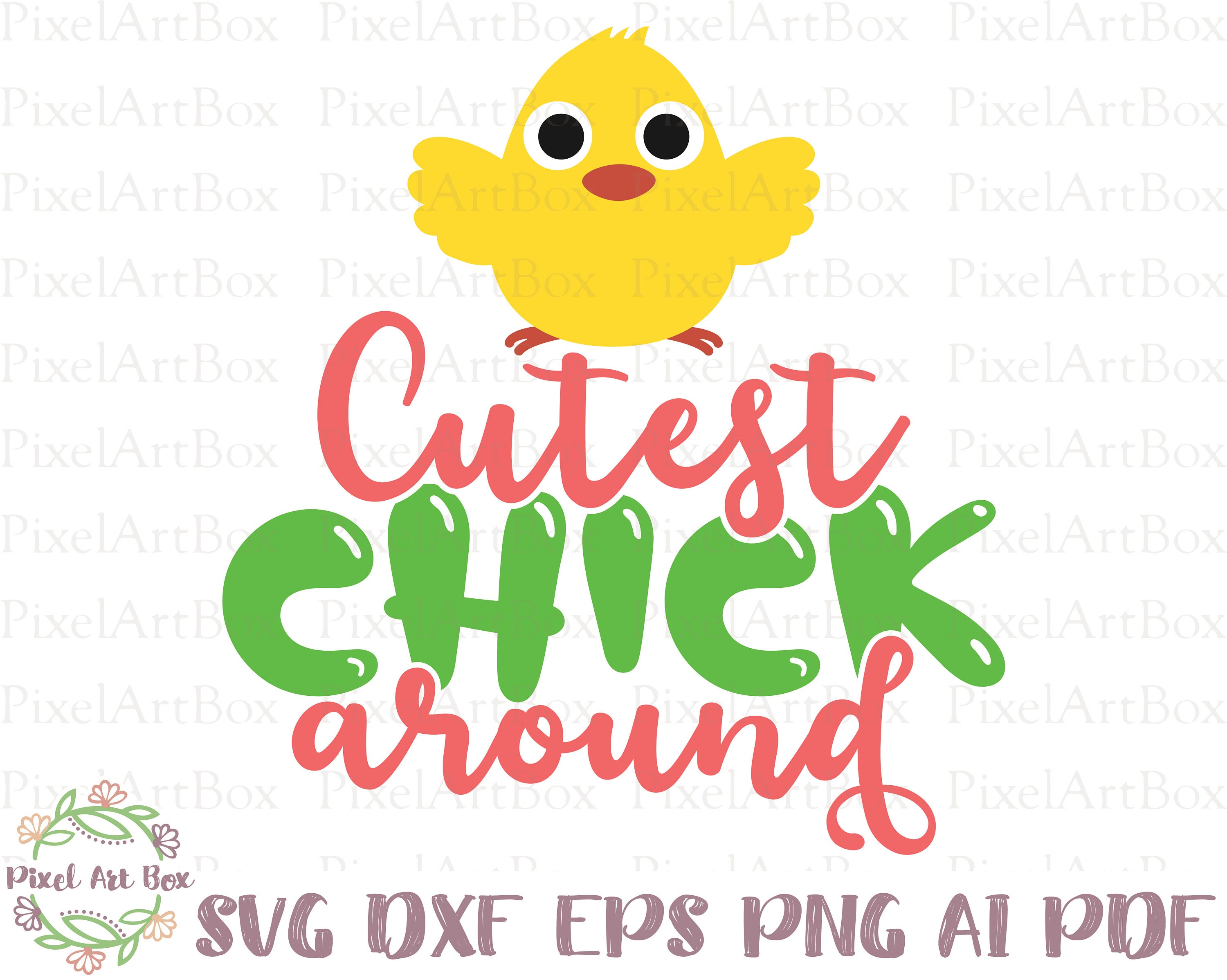 Süßeste Küken rund SVG geschnitten Datei kommerzielle | Etsy