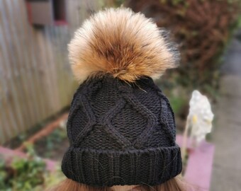 Racoon Fur Pom Pom | Etsy UK