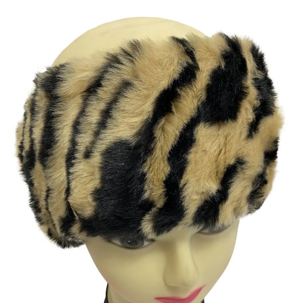 Animal Print Faux Fur Tiger Headband