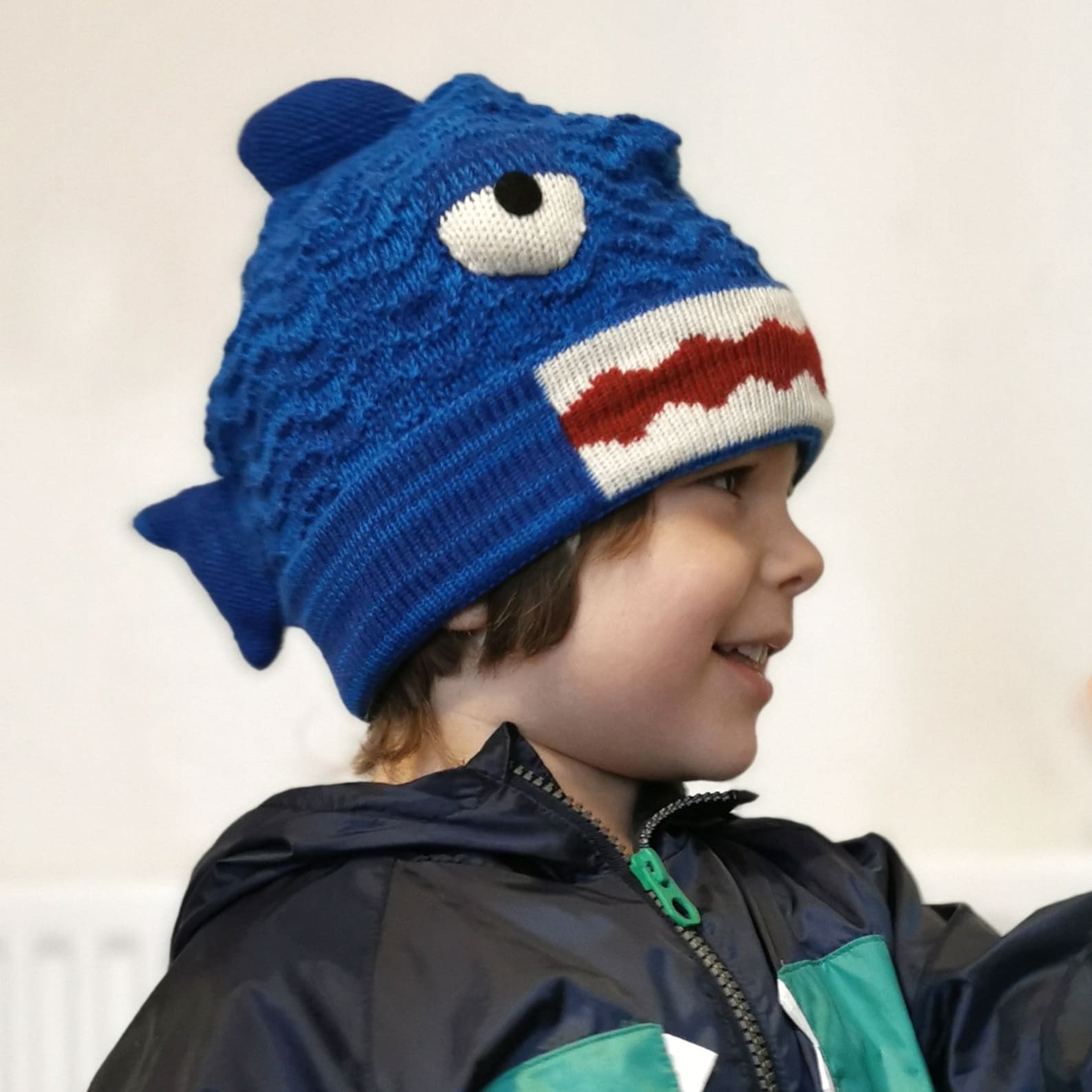 Kids Knit Shark Animal Hat Etsy