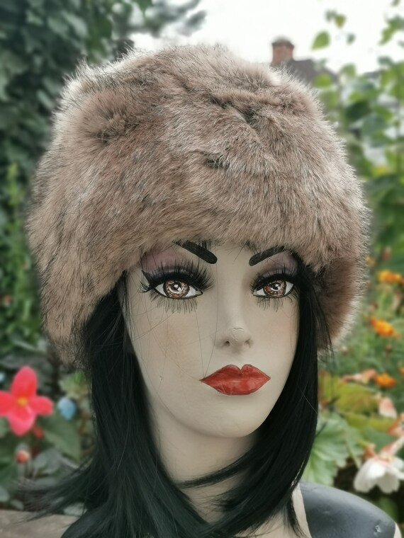 Fur cossack hat womens sale