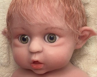 OOAK Elf Silicone Full Body Squishy Gurl Reborn Baby Doll