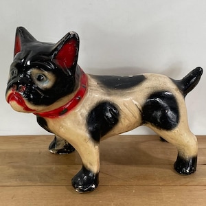 Chalk Ware Bulldog - Etsy