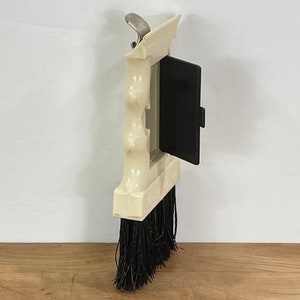 Vintage 4-in-1 Auto Tool: Ice Scraper, Brush, Bottle Opener, Key Holder