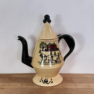 Metlox Poppytrail Carafe, Made in California Pottery, Homestead Provincial Coffee Carafe