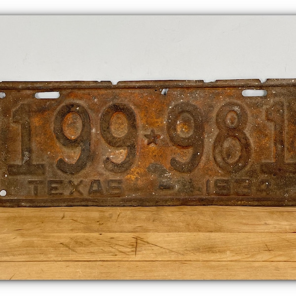 Texas License Plate Etsy