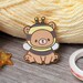 Bear Enamel Pin 1.375' Tiny Friends in Disguise | Adorable Animal Cute Dress Up Bee Bumblebee Honey | Hard Enamel Lapel Pin Gold Plated