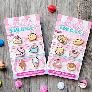 Brunch 0.5 Filler Enamel Pins Mini Sweets Cute - Etsy