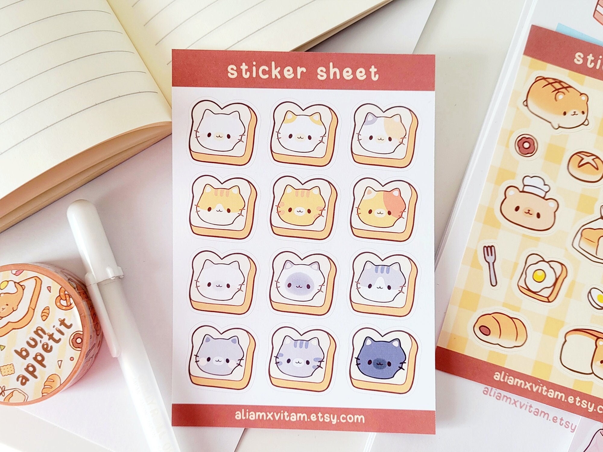 Kawaii Kpop Toploader Deco Sticker Sheet, Strawberry Cake Bakery Shop  Stickers, Guitar Rock Star Frame Deco Stickers, Piano Keyboard Sticker 