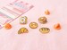 Brunch | 0.5' Filler Enamel Pins | Mini Sweets | Cute Desserts Food Tiny Bread Pastry Bakery Croissant Breakfast Hard Lapel Pin Gold Plated