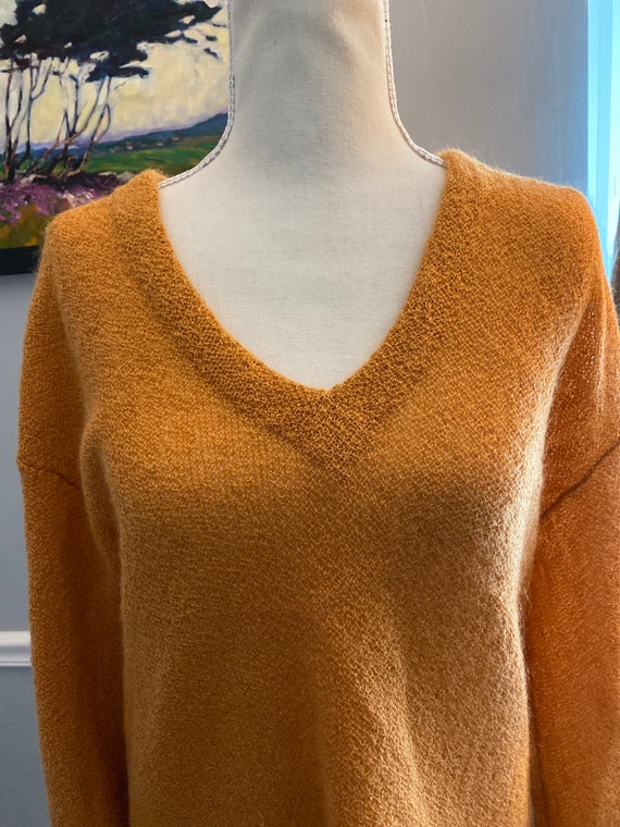 Mohair Sweater Rich Butterscotch Color