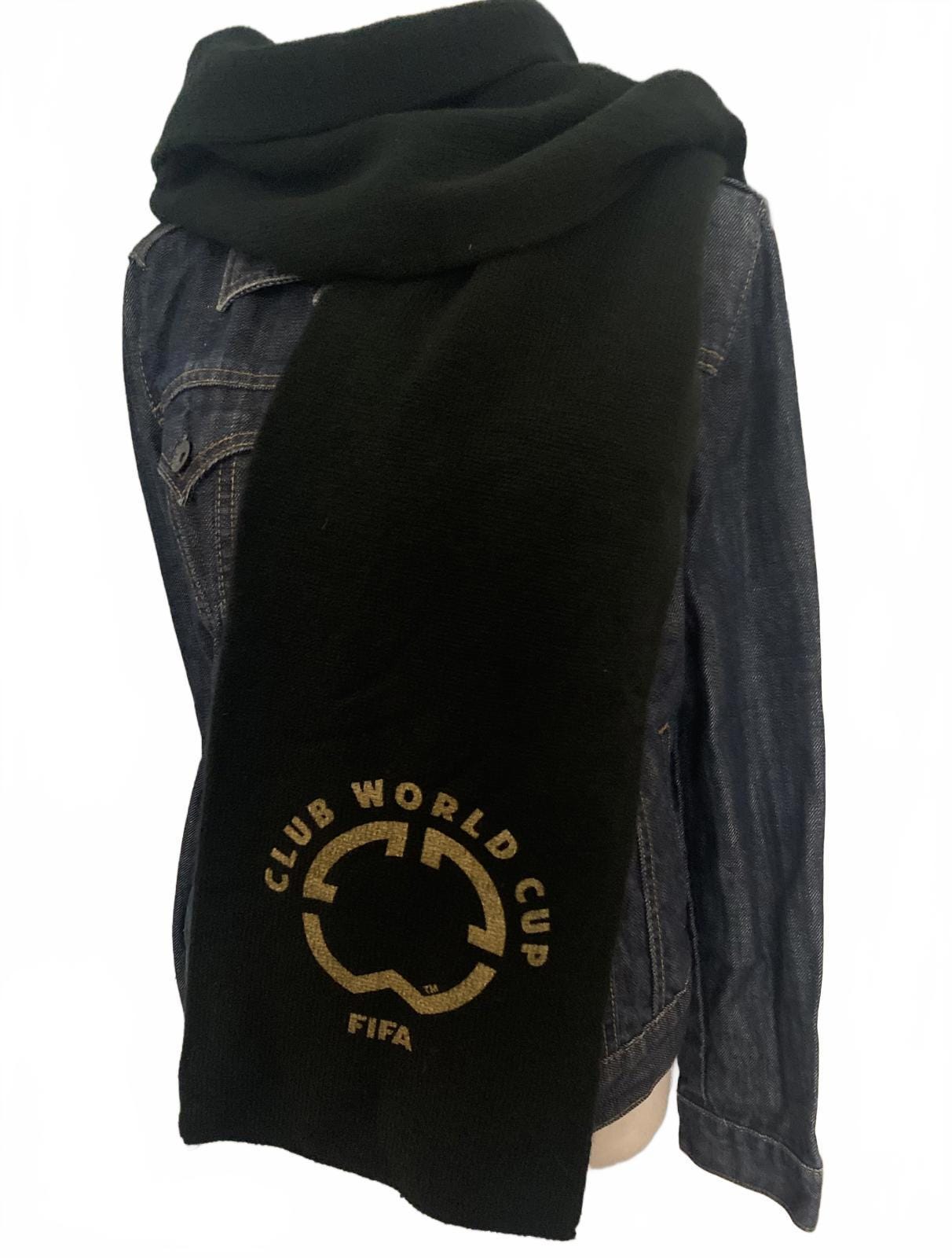FIFA Club World Cup Black Knit Scarf - Etsy