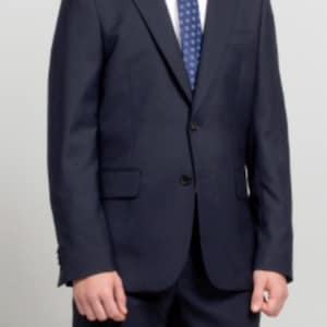 Paul Smith Elegant Pinstripe Blazer - 100% Italian Wool in Deep Navy Men's SM