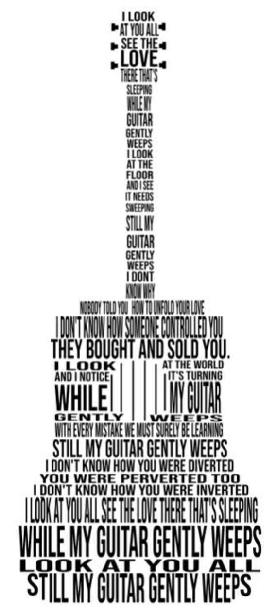 Download While My Guitar Gently Weeps Guitar Svg Etsy