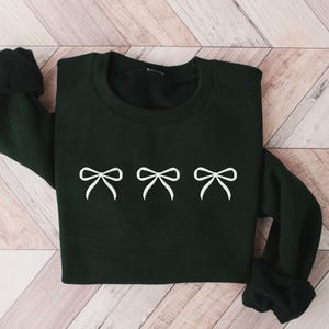 Embroidered Bow Boots Graphic Drop Shoulder Sweater main image 0
