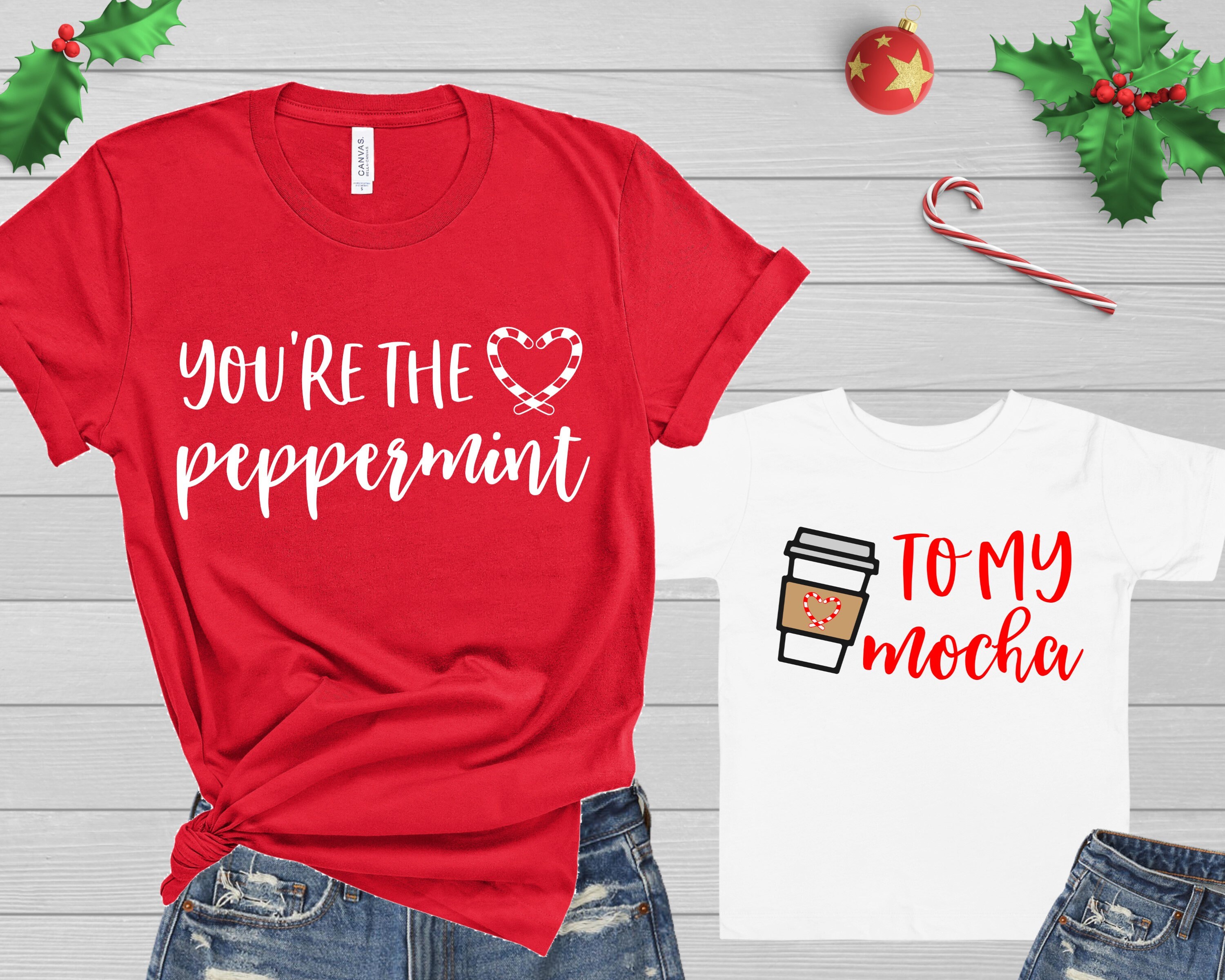 Mommy and Me Christmas Shirts Holiday 