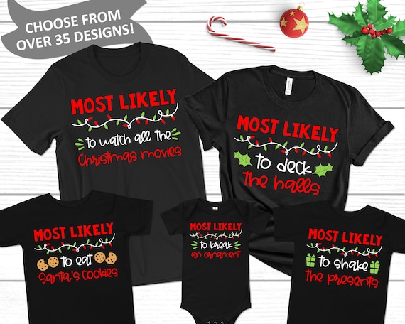 Matching Family Christmas Shirts Most 