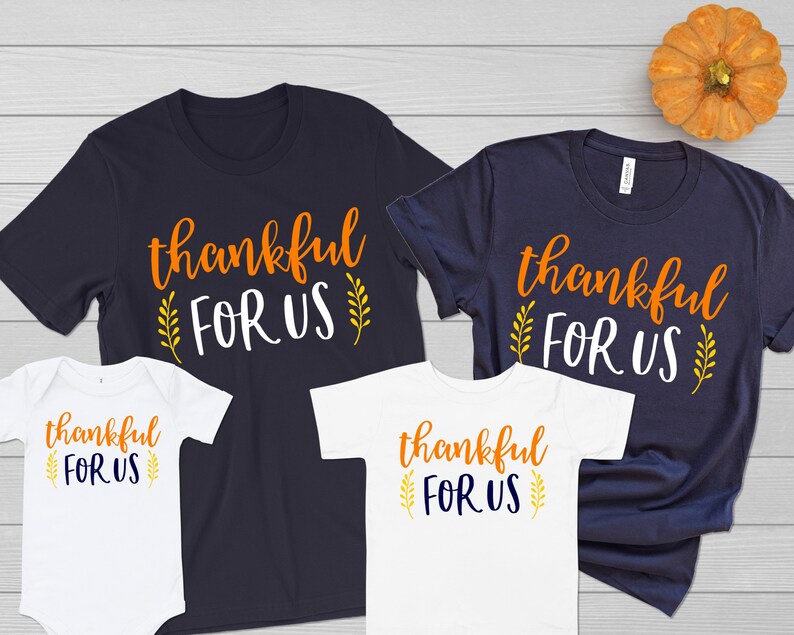 Matching Thanksgiving Family Shirts Thankful for Us Tshirts Etsy
